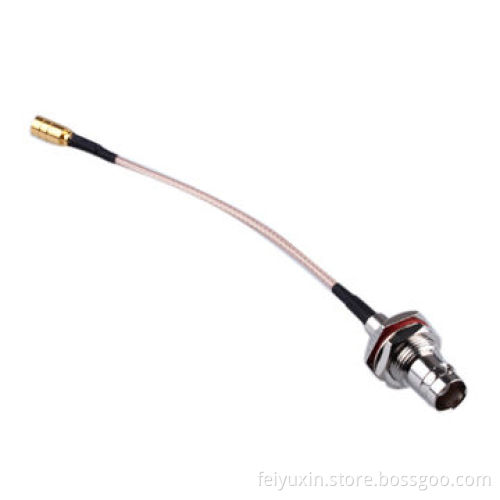 BNC Female to RP-SMB Male RG179 Cable, 120mm Length